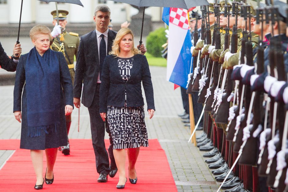 Kroatijos prezidentės vizitas Lietuvoje