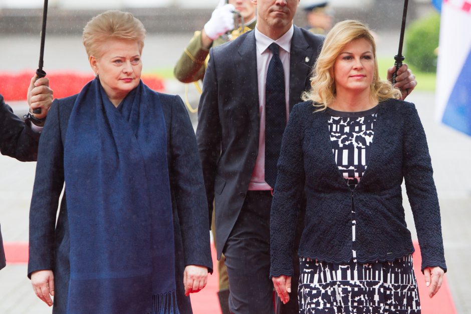 Kroatijos prezidentės vizitas Lietuvoje