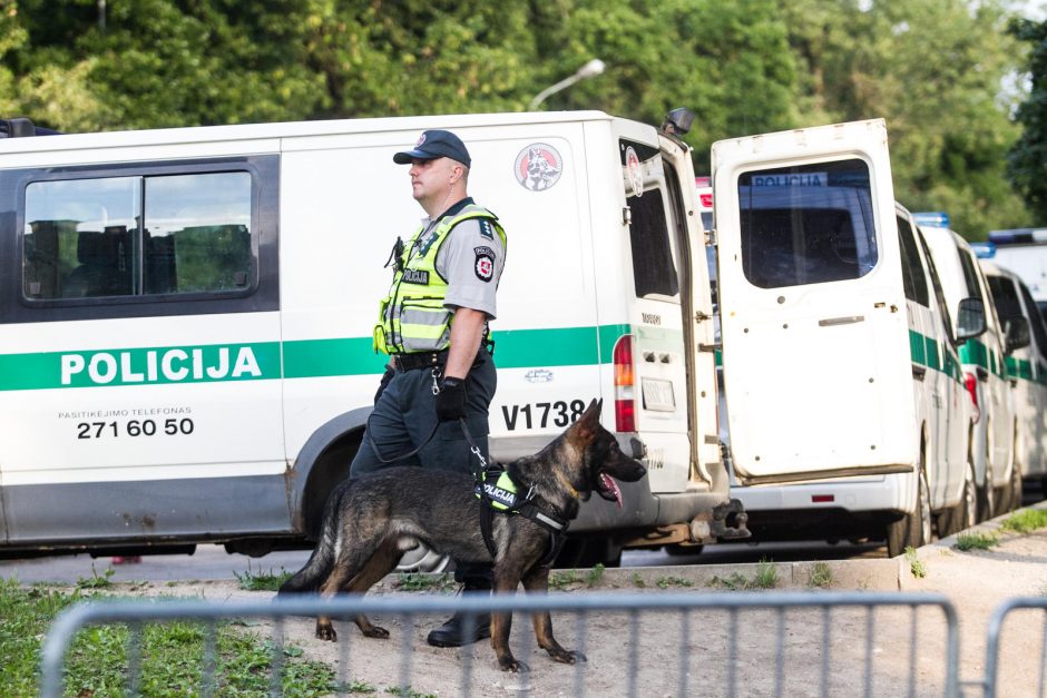 Kroatų ir lietuvių sirgaliais rūpinosi sostinės policija