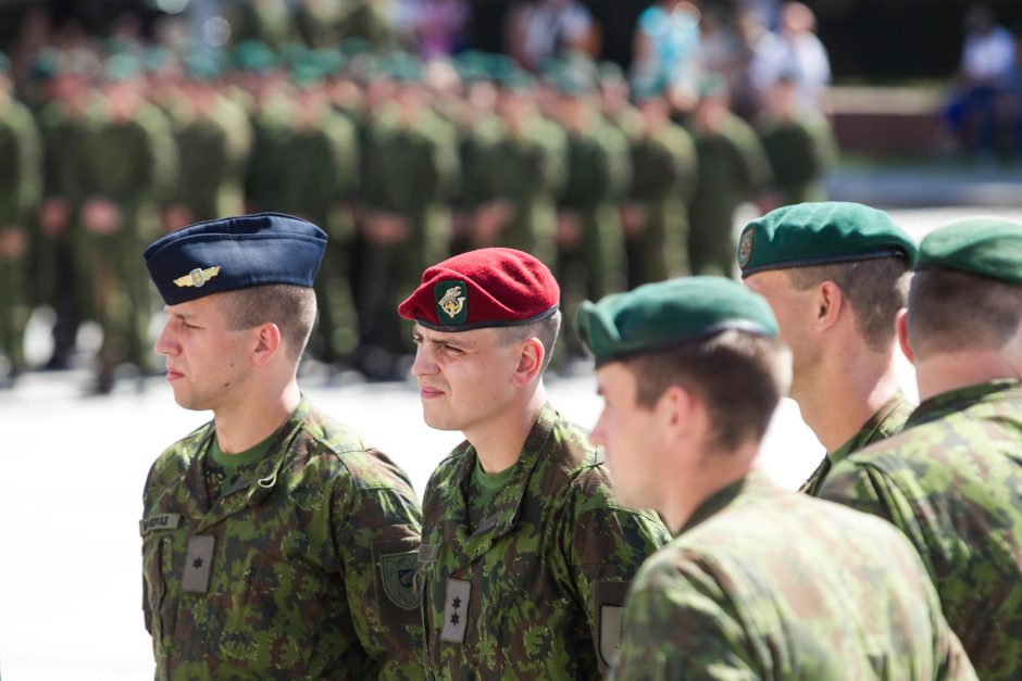 Kariuomenės vado pasikeitimo ceremonijos repeticija