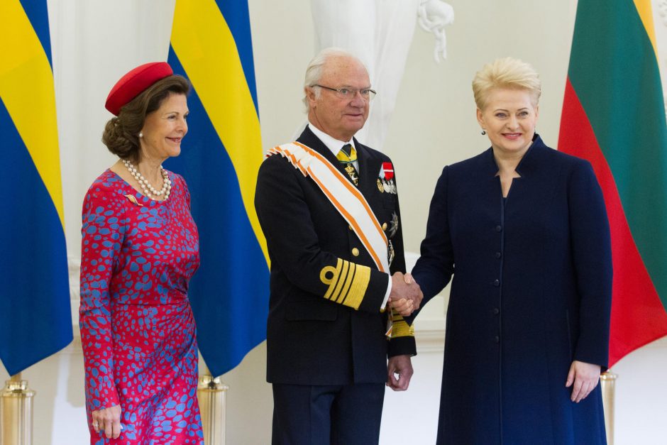 Į Lietuvą atvyko Švedijos karališkoji šeima