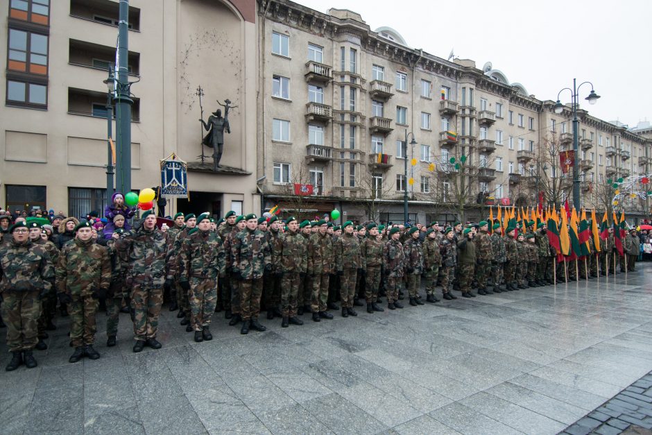 Lietuva švenčia: pakeltos vėliavos, tūkstantinė minia dalyvavo eitynėse