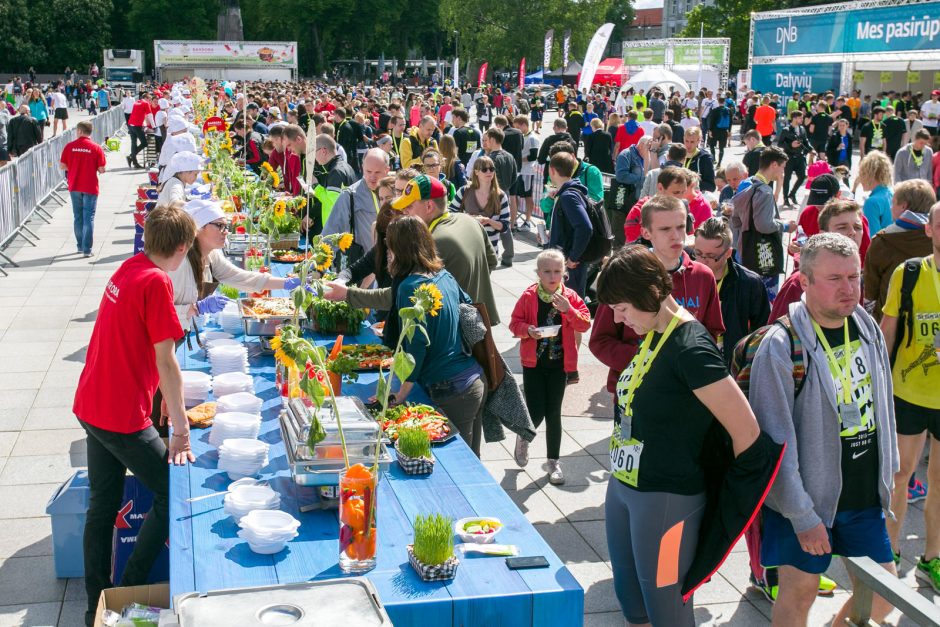 Vilnius siekė makaronų valgymo rekordo