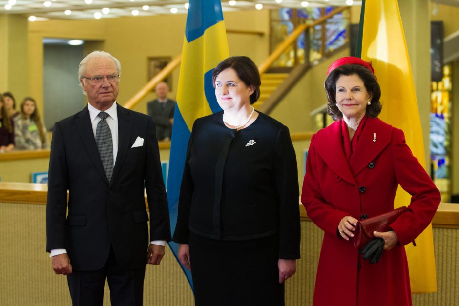 Į Lietuvą atvyko Švedijos karališkoji šeima