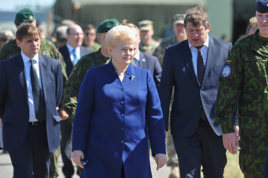 Prezidentė: „Patriot“ sistemos Baltijos regione turi būti dislokuotos nuolat