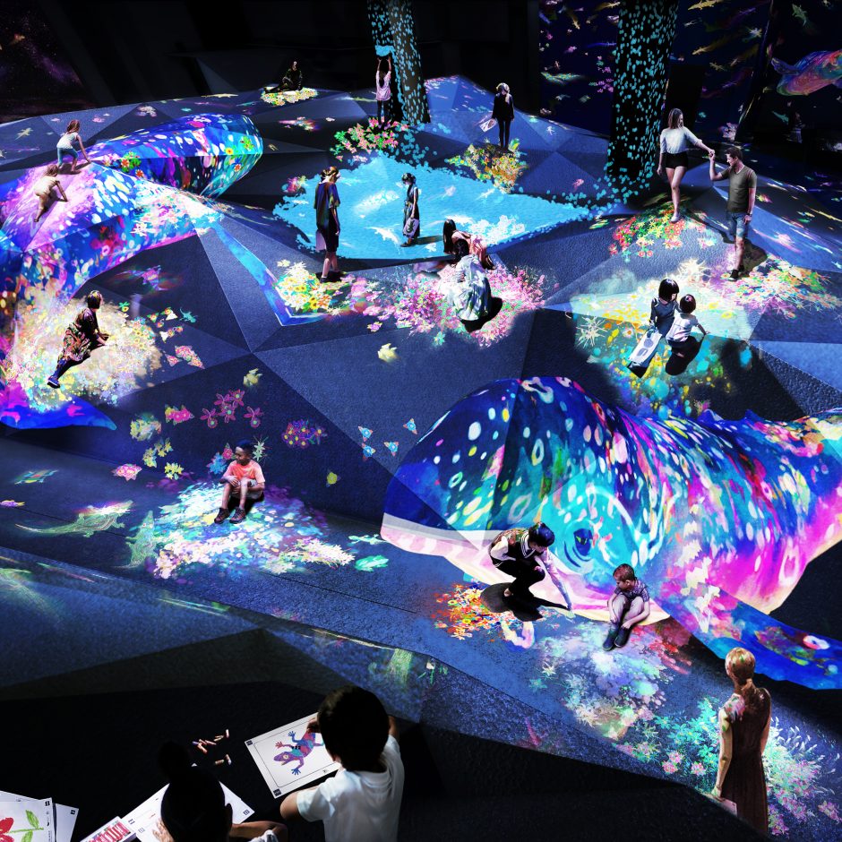 „teamLab“: meno pasaulis be sienų