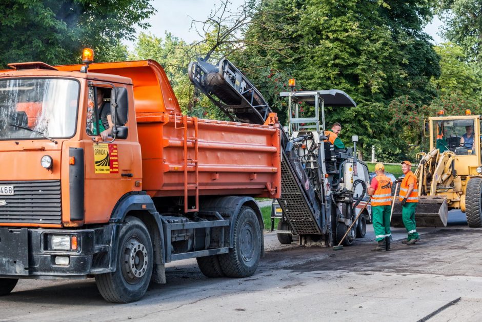 Kiek per vasarą atnaujinta sostinės gatvių?