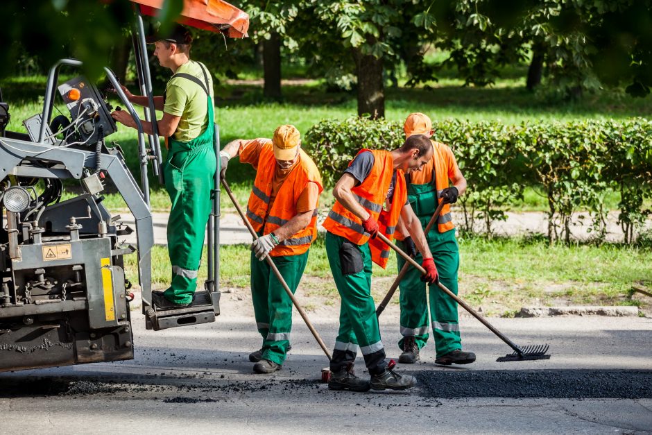 Kiek per vasarą atnaujinta sostinės gatvių?