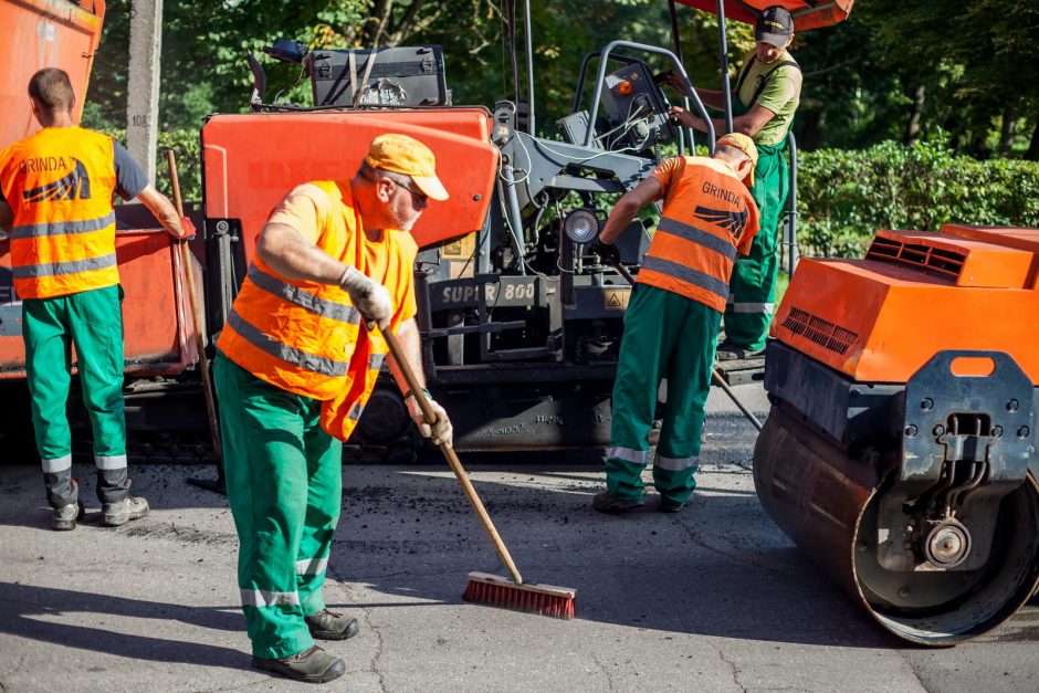 Kiek per vasarą atnaujinta sostinės gatvių?