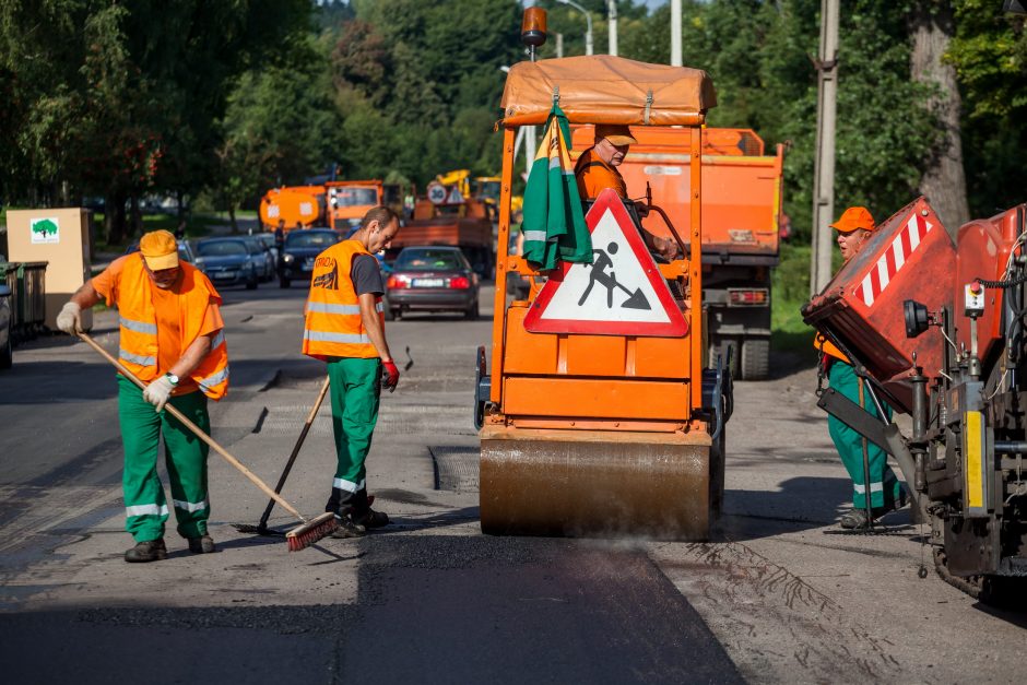 Kiek per vasarą atnaujinta sostinės gatvių?