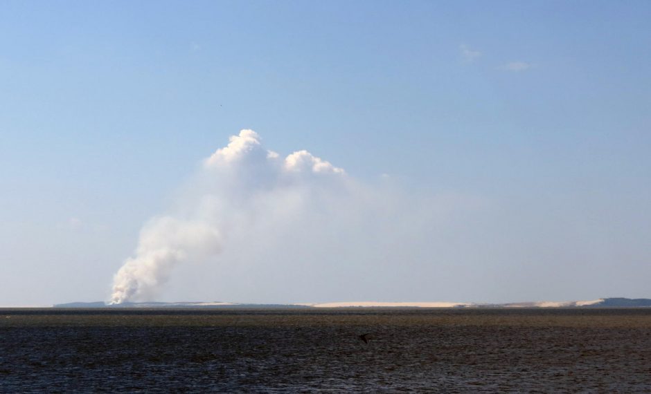 Rusiškoje Kuršių nerijoje kilo gaisras