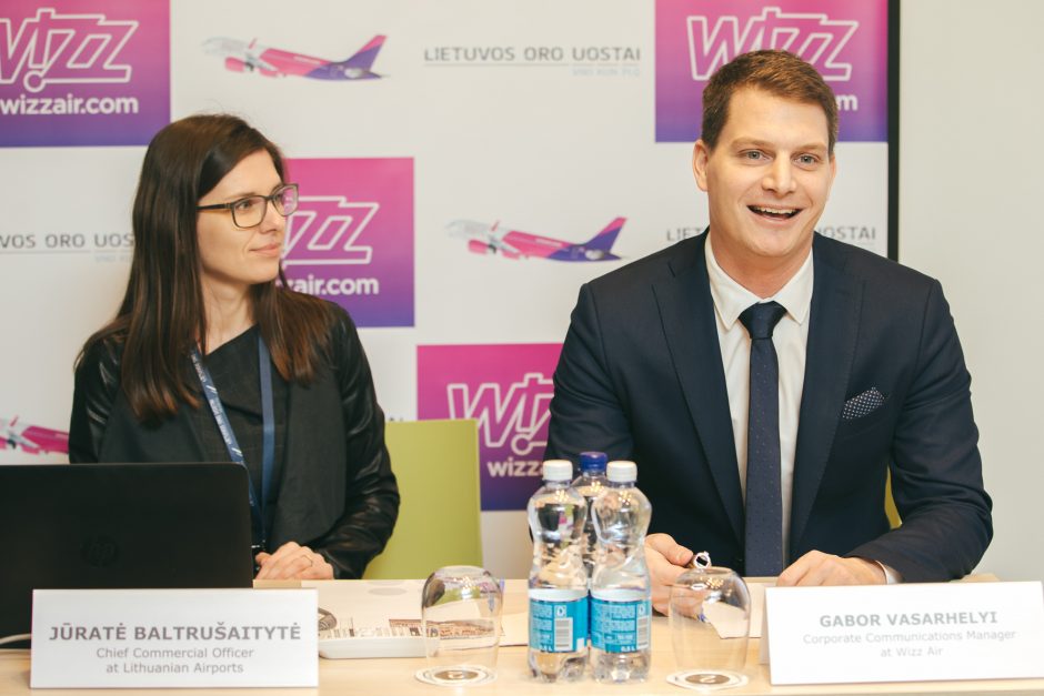 „Wizz Air“ iš Vilniaus pervežė 5 milijonus keleivių