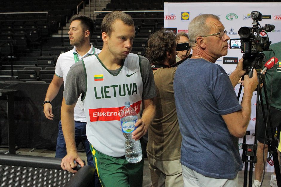 Lietuvos rinktinė treniravosi „Žalgirio“ arenoje