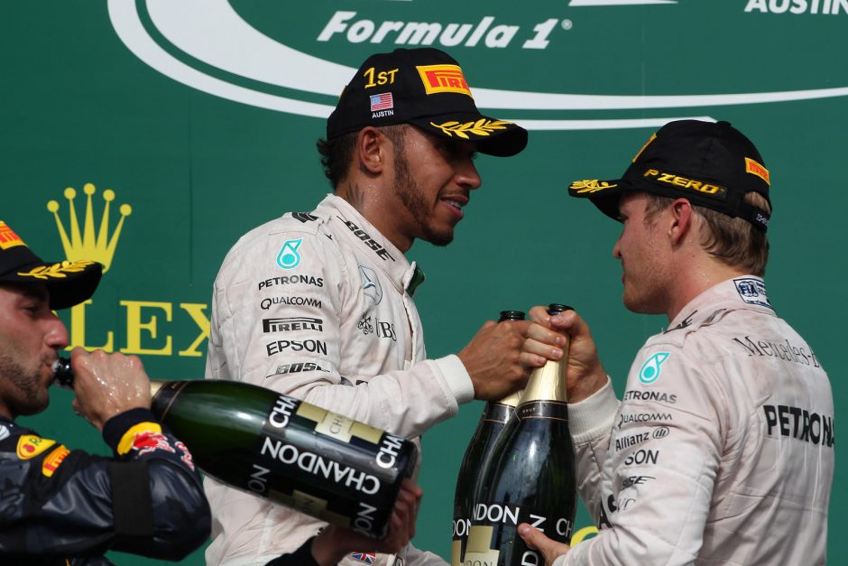 „Formulės-1“ lenktynėse JAV triumfavo britas L. Hamiltonas
