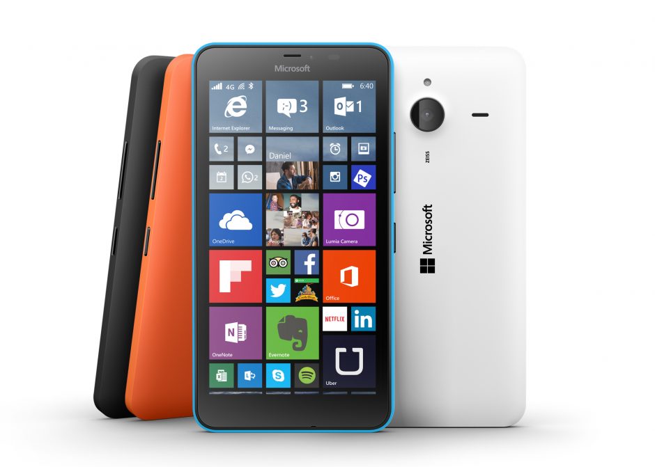 „Microsoft“ pristatė „Lumia 640“ ir Lumia 640 XL“ išmaniuosius telefonus