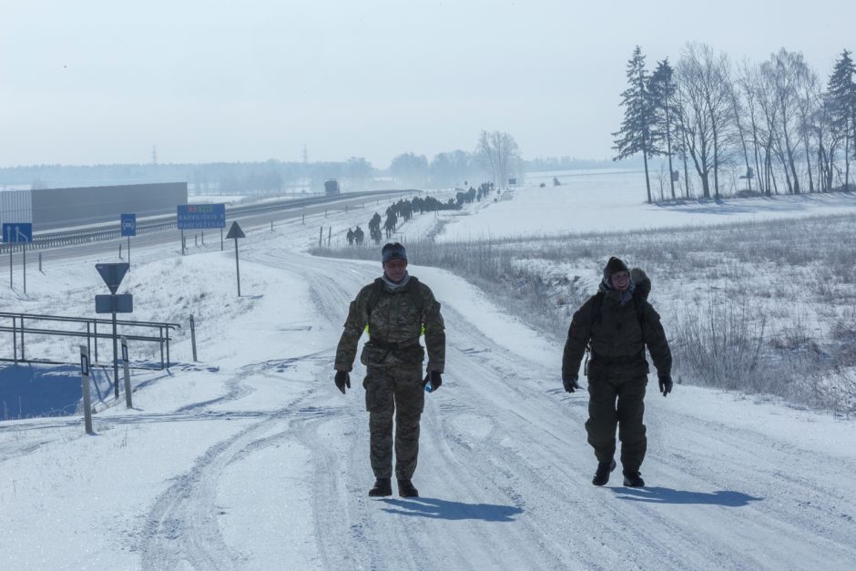 Danijos, Lietuvos ir NATO sąjungininkų kariai dalyvavo 25 km žygyje