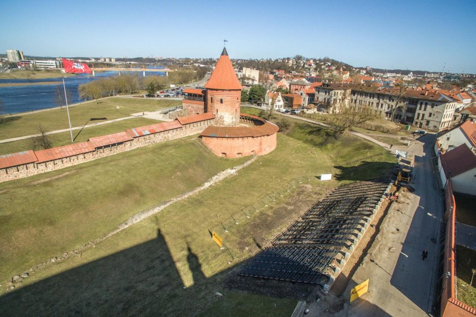 Prie Kauno pilies baigiamas įrengti tūkstančio vietų amfiteatras