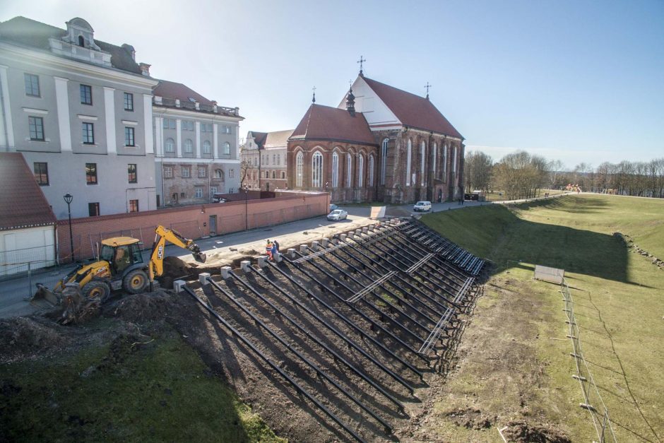 Prie Kauno pilies baigiamas įrengti tūkstančio vietų amfiteatras