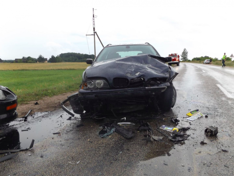 Avarija Druskininkuose: susidūrus trims automobiliams sunkiai sužalotas vairuotojas