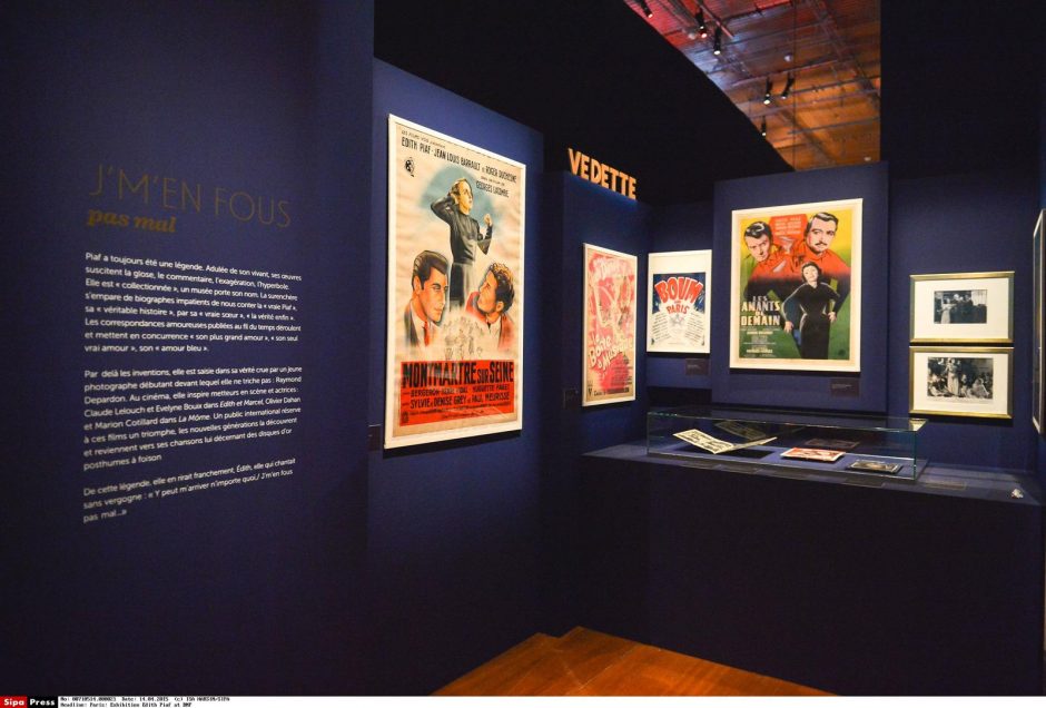 Paryžiuje atverta šimtosioms E. Piaf gimimo metinėms skirta paroda