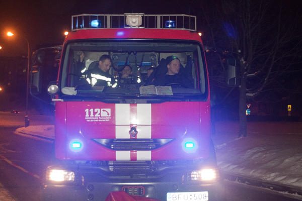 Per gaisrą Vilniuje žuvo žmogus