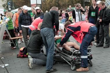 73 metų bėgiko širdis Vilniaus maratono neatlaikė