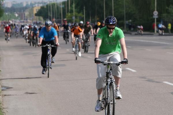 Kauno gatvėse karaliavo dviratininkai