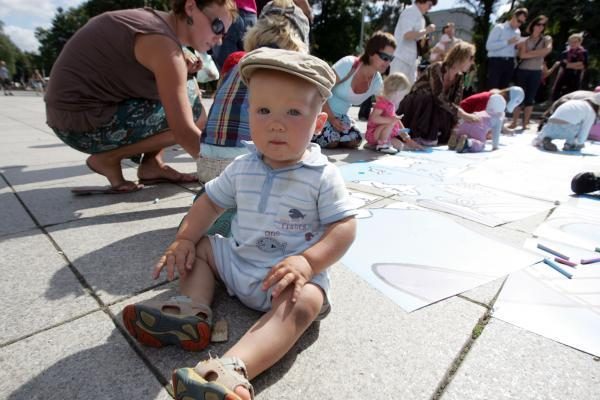 Vilniaus centre - šeimų protestas prieš homoseksualus