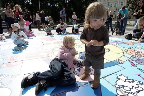 Vilniaus centre - šeimų protestas prieš homoseksualus