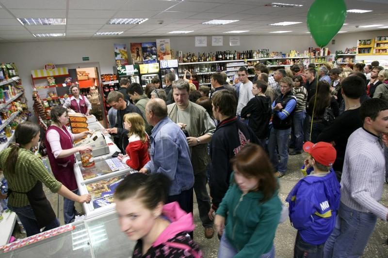 Pirkėjai evakuoti iš Vilniaus centre esančios parduotuvės „Maxima“