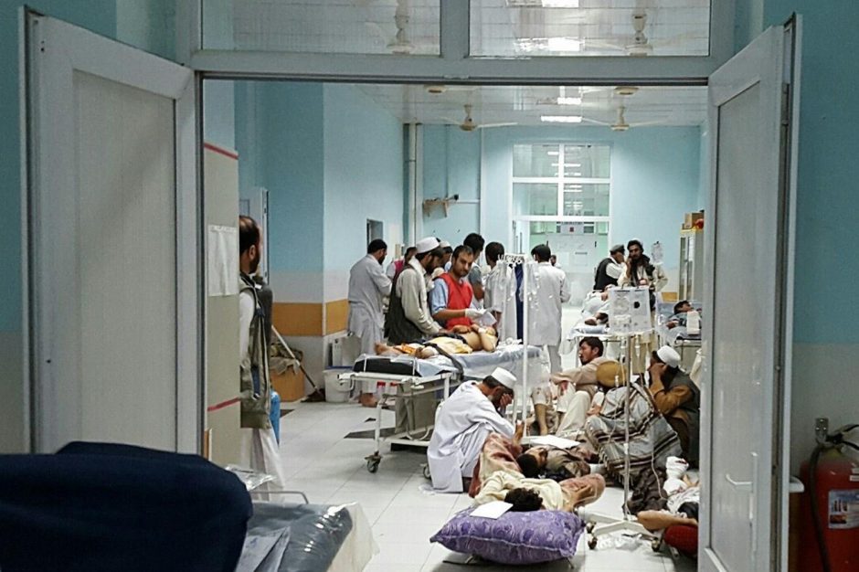 Afganistane bombarduota ligoninė