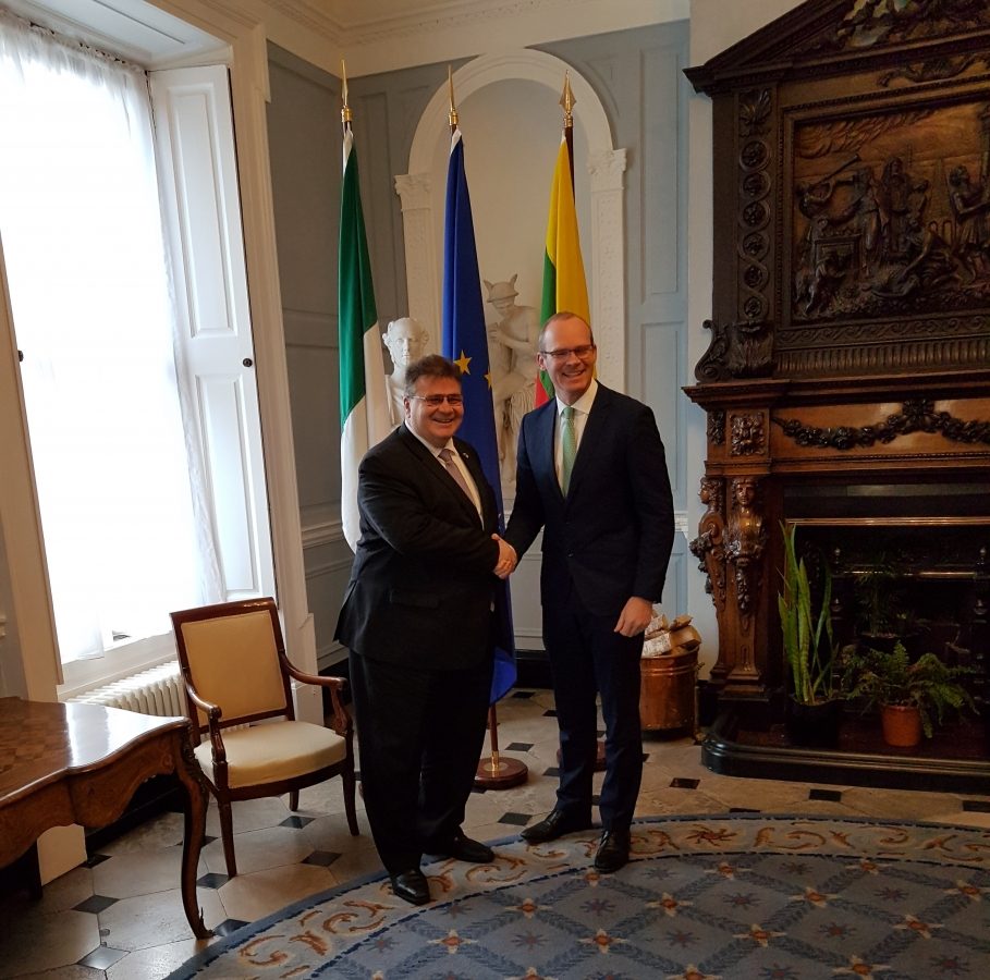 L. Linkevičius su Airijos prezidentu aptarė bendradarbiavimo stiprinimą