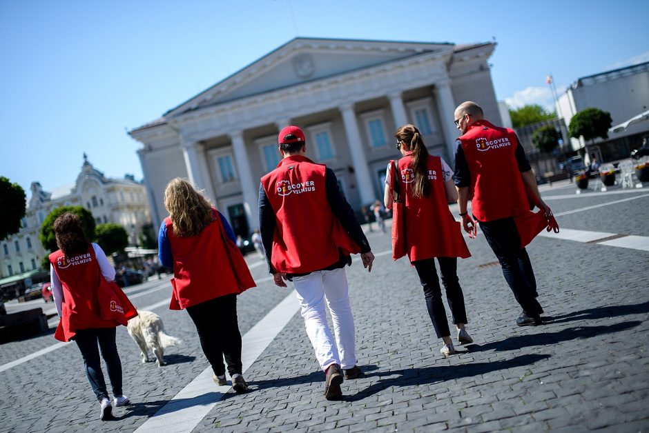 Turizmo savanoriais Vilniuje panoro tapti rekordinis skaičius žmonių