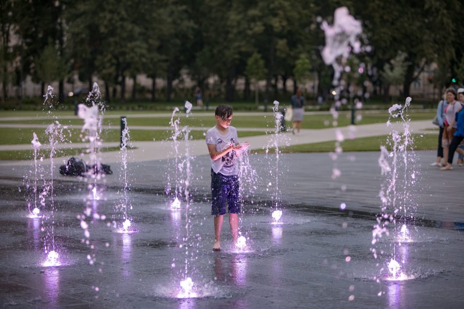 Vilnius turi vienintelį pasaulyje fontaną, kuriam galima diriguoti