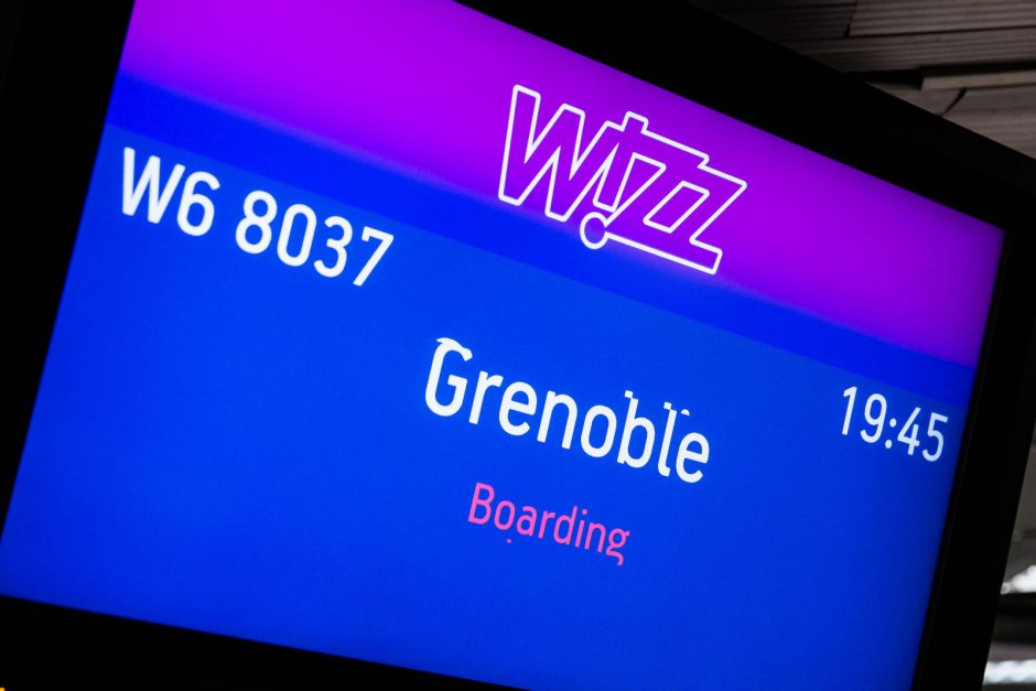 „Wizz Air“ iš Vilniaus pradėjo skraidinti į Alpių sostinę Grenoblį