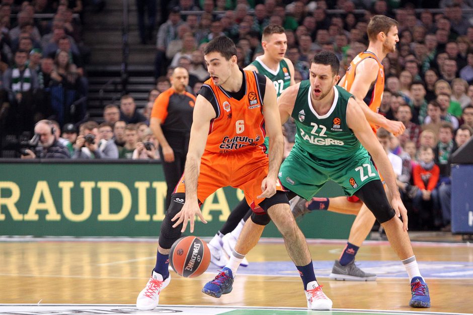 Eurolyga: „Žalgiris“ – „Valencia Basket“ 86:82