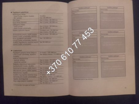 Skelbimas - Toyota Landcruiser 120, 3.0 D4D eksploatavimo vadovas (owners manual)