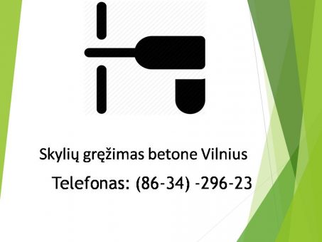 Skelbimas - skyliu grezimas betone Vilnius 863429623