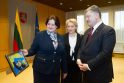 Gruodį Seimo pirmininkė susitiko su Lietuvoje viešėjusiu P. Porošenka