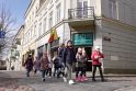 Entuziastai: kai kurie vaikai, itin besidomintys Klaipėdos miesto istorija, „Jaunųjų gidų mokyklėlės“ užsiėmimuose dalyvauja jau ne pirmą kartą.