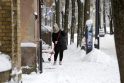 Polaidis: miesto gatvėse sustumtos sniego krūvos netrukus virs balomis.