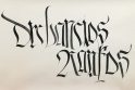 L. Spurgos kaligrafijos darbai.
