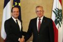 Prancūzijos prezidentas atvyko į Beirutą susitikti su Sleimanu