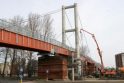 Pabaiga: pėsčiųjų tiltą per geležinkelį numatoma atidaryti liepos pabaigoje.