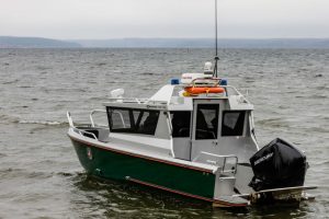 Pasieniečiams įkliuvo motorinę valtį Rusijos pasienyje vairavęs girtas mažeikiškis
