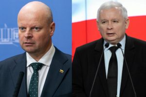 Lenkijos valdančiųjų lyderiui siūlo skirti Lietuvos valstybinį apdovanojimą
