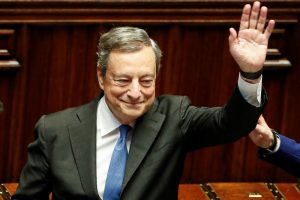 Italijos premjeras M. Draghi atsistatydino