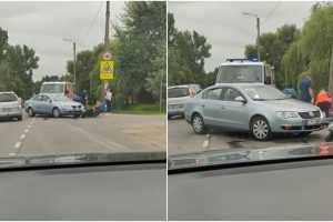 Vilniuje – motociklo ir automobilio avarija: prireikė medikų pagalbos