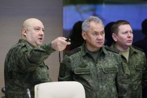 Rusijos gynybos ministras aplankė karius, dalyvaujančius Maskvos kare Ukrainoje