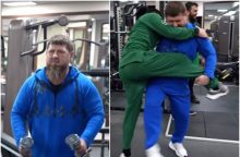 Po pranešimo apie sunkią ligą R. Kadyrovas pademonstravo savo sportinę formą